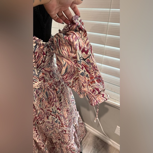 House‎ of Harlow 1960 Paisley Puff-Sleeved Maxi Dress - Picture 6 of 9